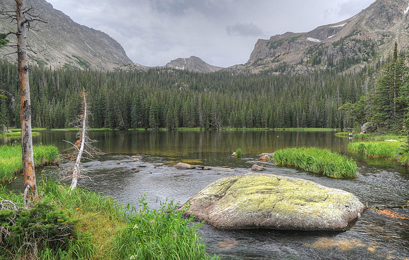Ouzel Lake Before the Storm