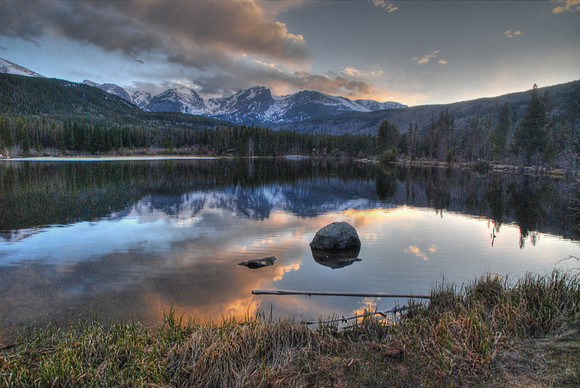 Sunset at Sprague Lake