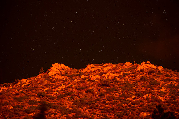 Stars and Mountain Face