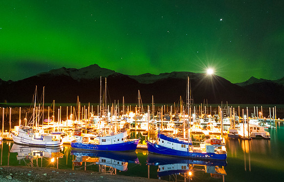 Aurora Over Haines Harbor